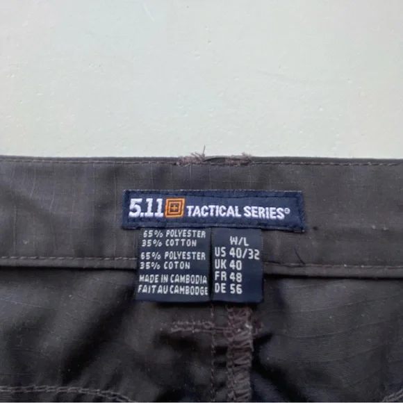 511 Tactical Pants Black Cargo Double Knee size 40 40x32 Security Utility - Picture 5 of 11
